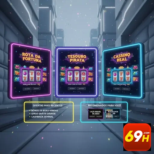 Tela do site 69h mostrando jogos VIP e oportunidades exclusivas.