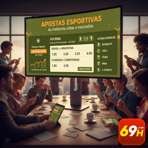 Tela do site 69h com ofertas de apostas esportivas.