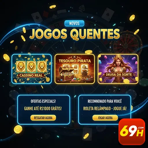 Jogos novos no 69h com opções VIP e promoções especiais.