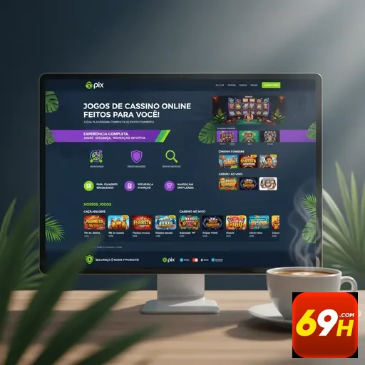 Tela do site 69h mostrando segurança e serviços VIP.