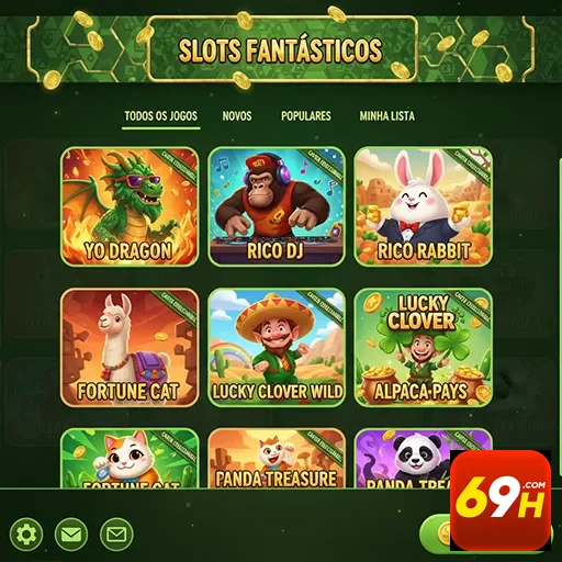 Interface da 69h com slots variados e acessíveis.