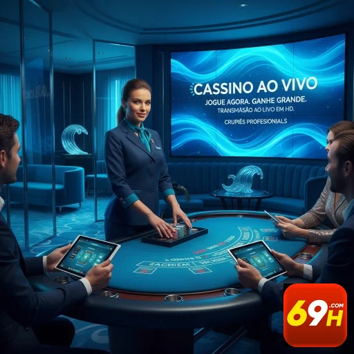 Imagem de atendimento ao cliente da 69h com crupiers profissionais.